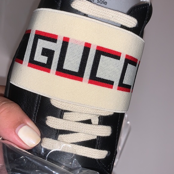 Brand NEW Gucci Black Ace Crt Sneaker - Picture 12 of 15